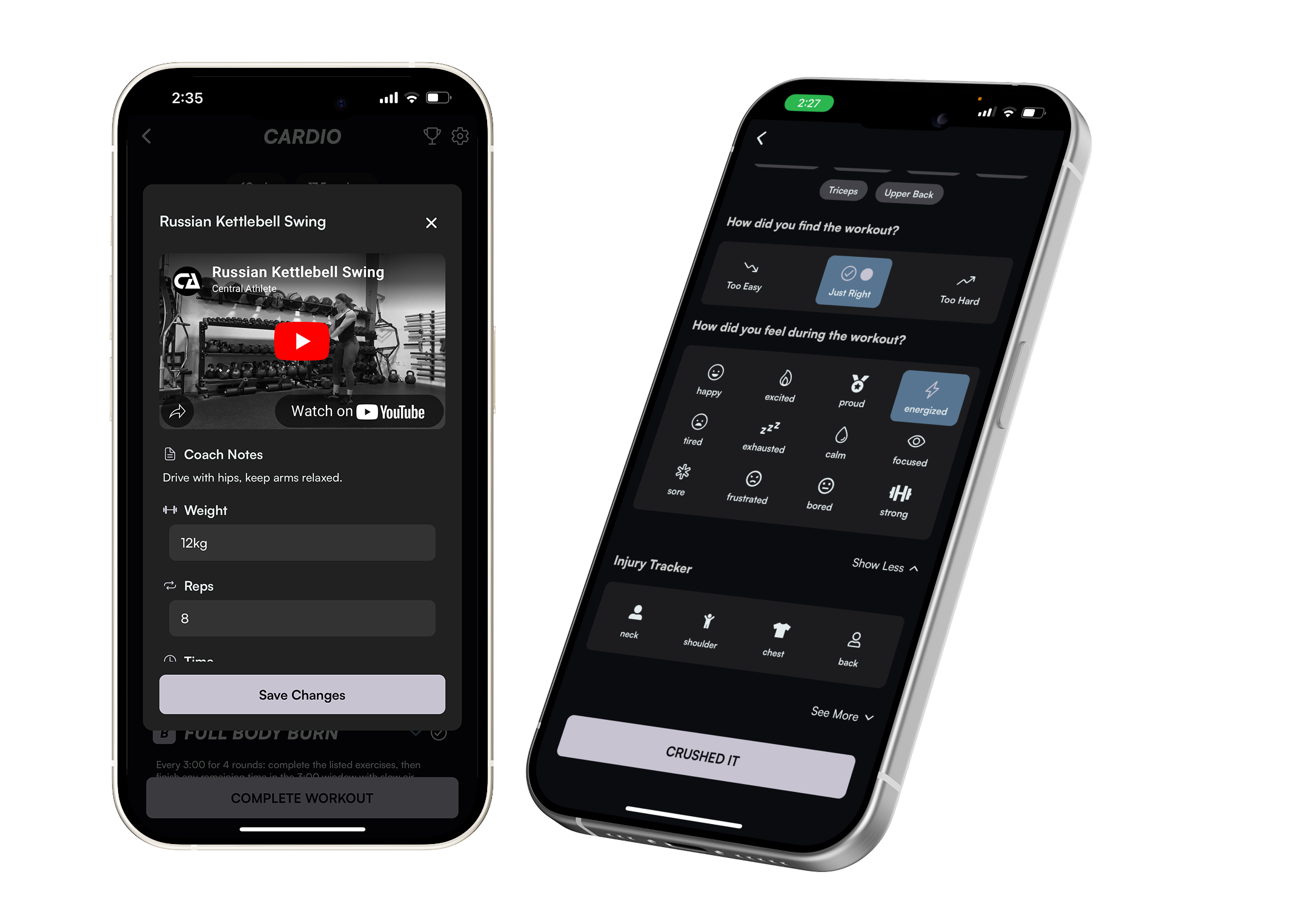 STRONGR Coaching Interface